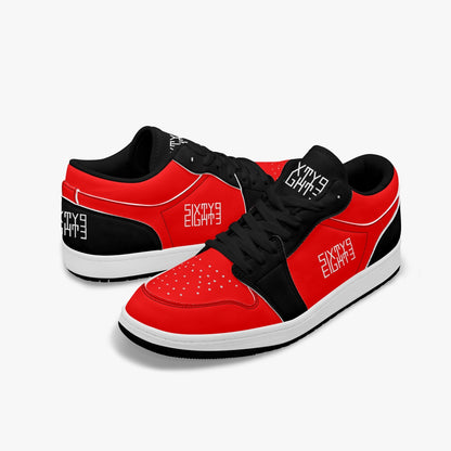 Sixty Eight 93 Logo White Black & Red SENTLT1 Shoes