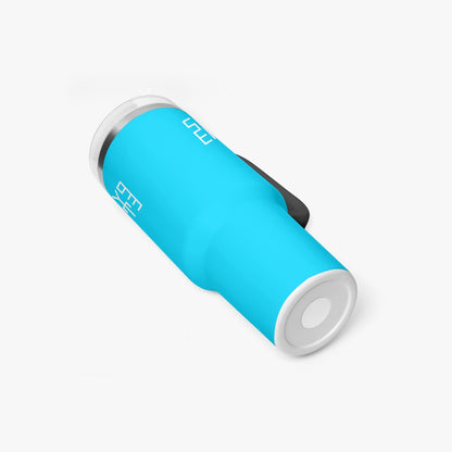 Sixty Eight 93 Logo White Aqua Blue 40oz Hydrator Tumbler Cup