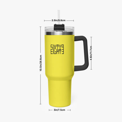 Sixty Eight 93 Logo Black Lemonade 40oz Hydrator Tumbler Cup