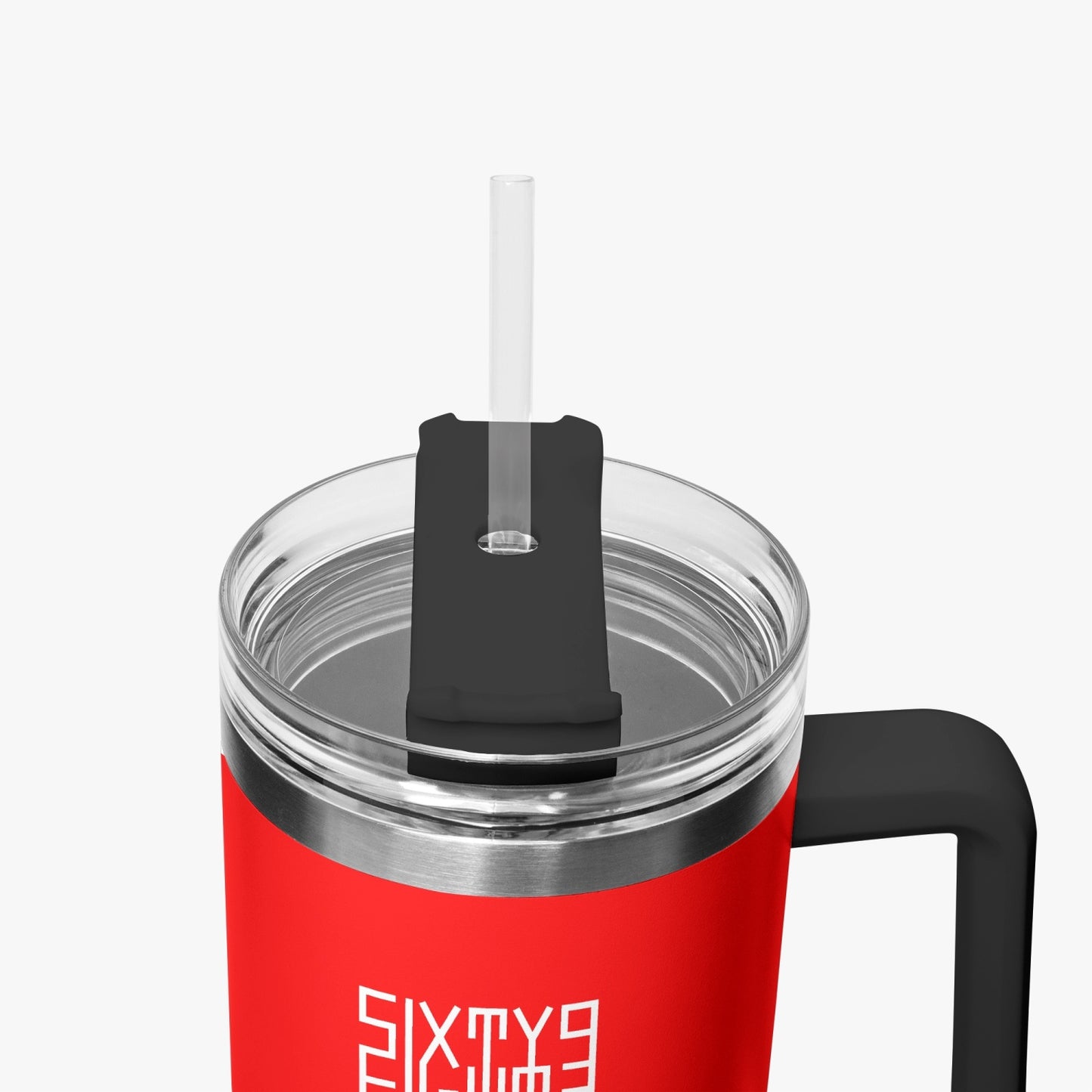 Sixty Eight 93 Logo White Red 40oz Hydrator Tumbler Cup