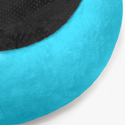 Sixty Eight 93 Logo White Aqua Blue Round Large Size Pet Bed