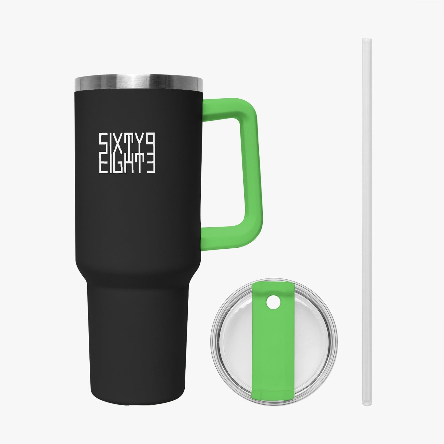 Sixty Eight 93 Logo White Black 40oz Hydrator Tumbler Cup