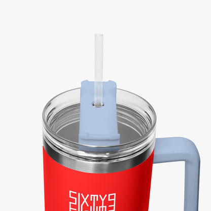 Sixty Eight 93 Logo White Red 40oz Hydrator Tumbler Cup