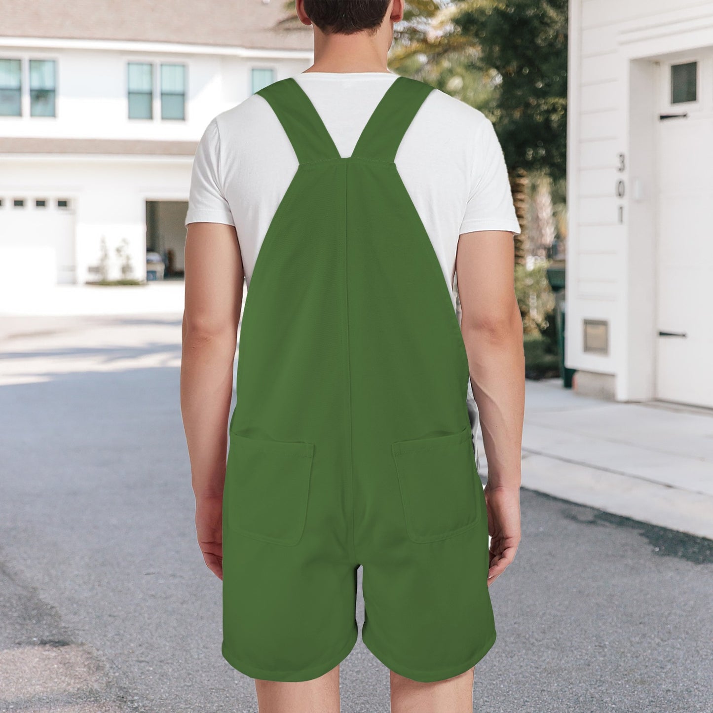 Sixty Eight 93 Logo White Mughal Green Overalls