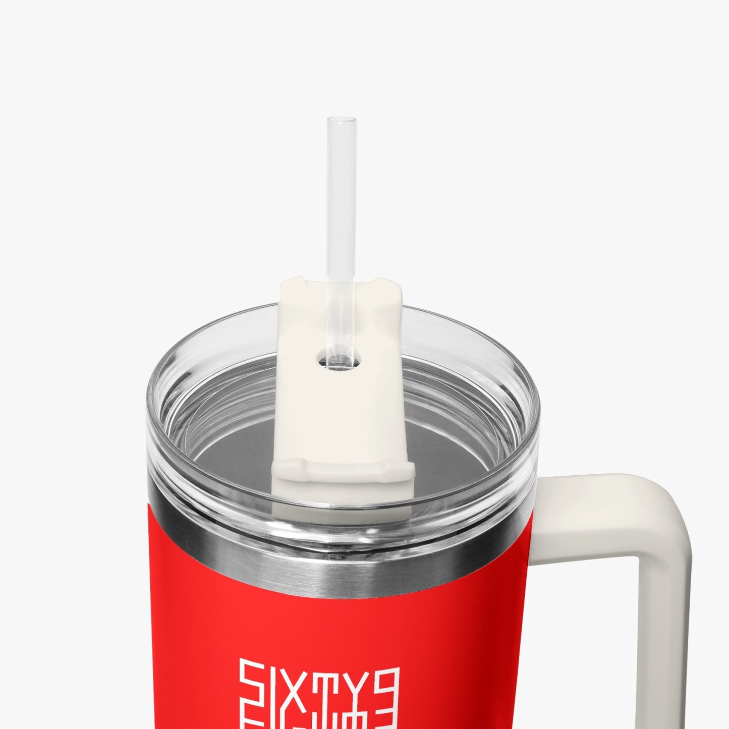 Sixty Eight 93 Logo White Red 40oz Hydrator Tumbler Cup