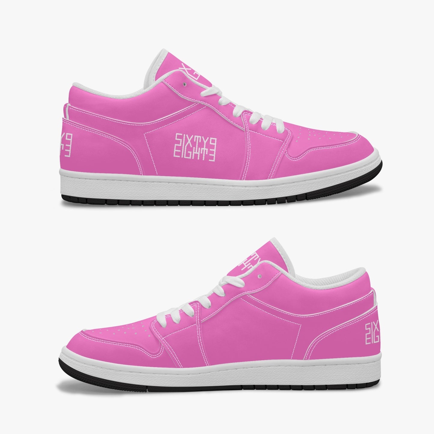 Sixty Eight 93 Logo White Pink SENTLT1 Shoes