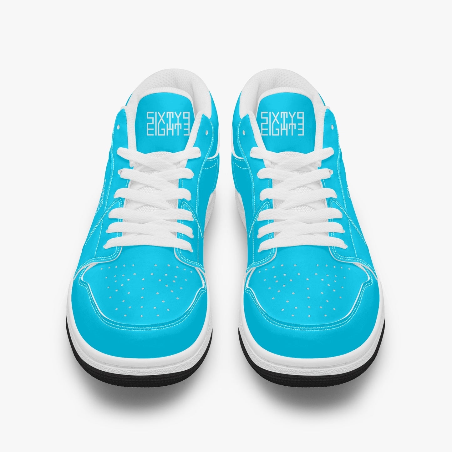 Sixty Eight 93 Logo White Aqua Blue SENTLT1 Shoes