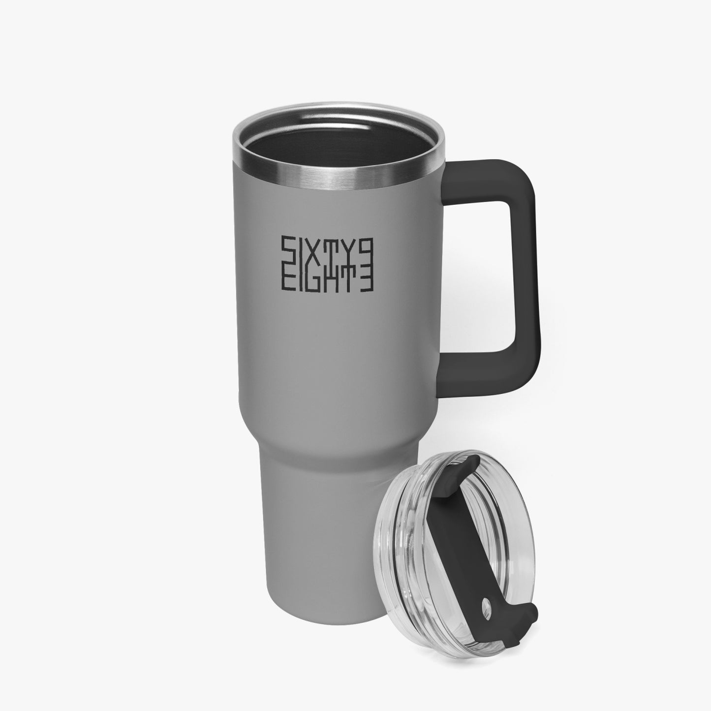 Sixty Eight 93 Logo Black Grey 40oz Hydrator Tumbler Cup