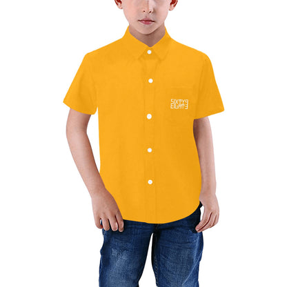 Sixty Eight 93 Logo White Kid's Short Sleeve Shirt