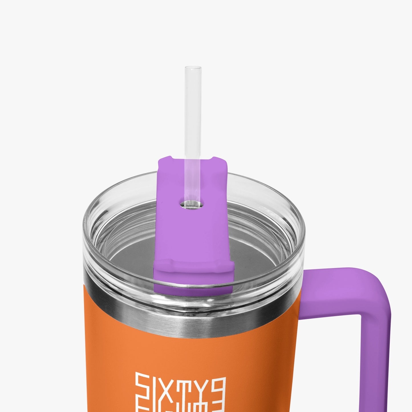 Sixty Eight 93 Logo White Netherland Orange 40oz Hydrator Tumbler Cup