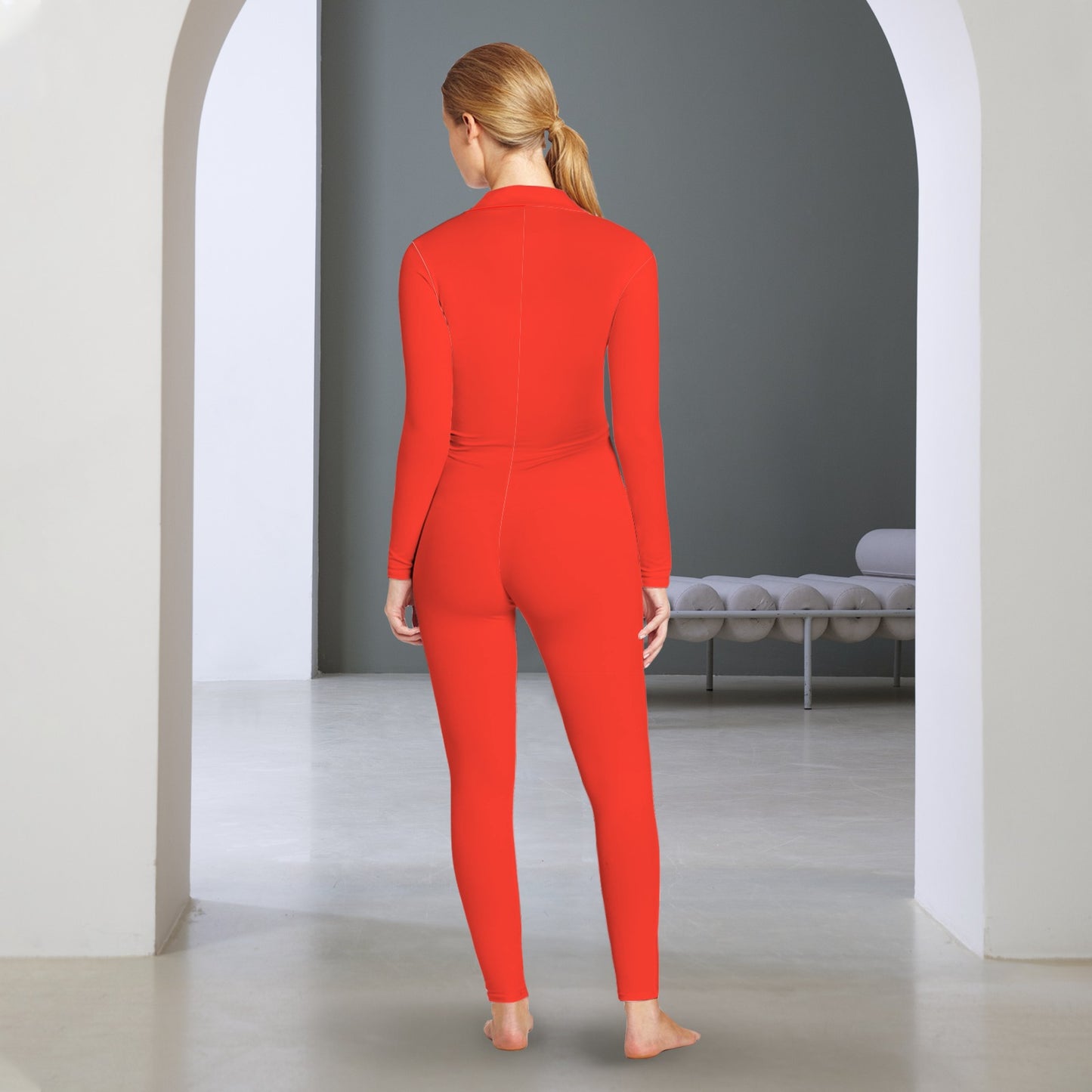 Sixty Eight 93 Red Skinny Fit Jumpsuit