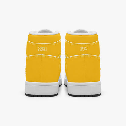 Sixty Eight 93 Logo White Orange Kids High-Top Shoes