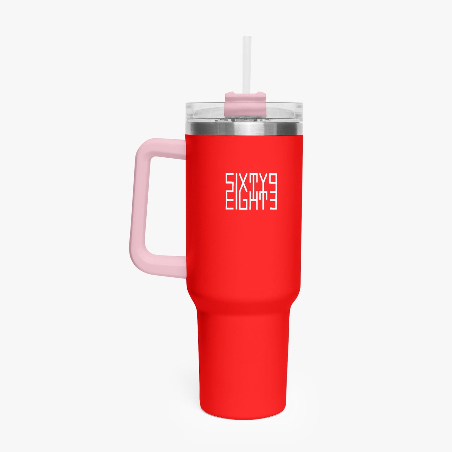 Sixty Eight 93 Logo White Red 40oz Hydrator Tumbler Cup