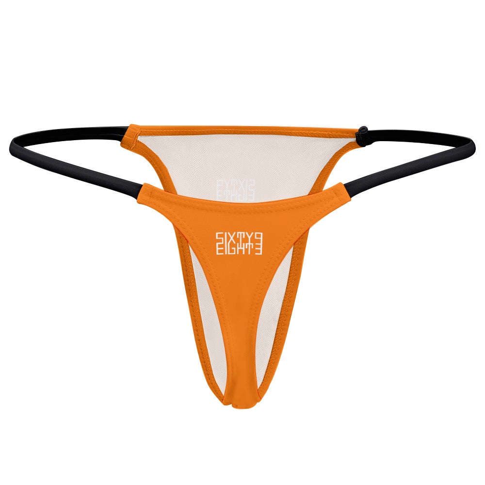 Sixty Eight 93 Logo White Thin Thongs