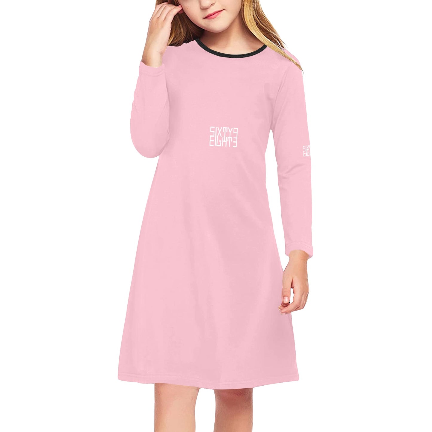 Sixty Eight 93 Girls' Long Sleeve Dress