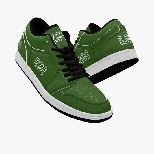 Sixty Eight 93 Logo White Forest Green SENTLT1 Shoes