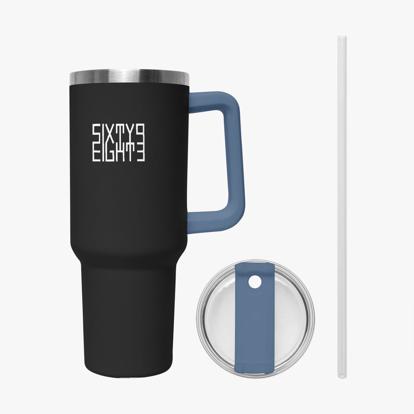 Sixty Eight 93 Logo White Black 40oz Hydrator Tumbler Cup