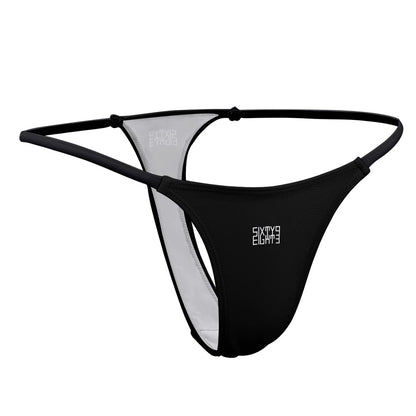 Sixty Eight 93 Logo White Thin Thongs