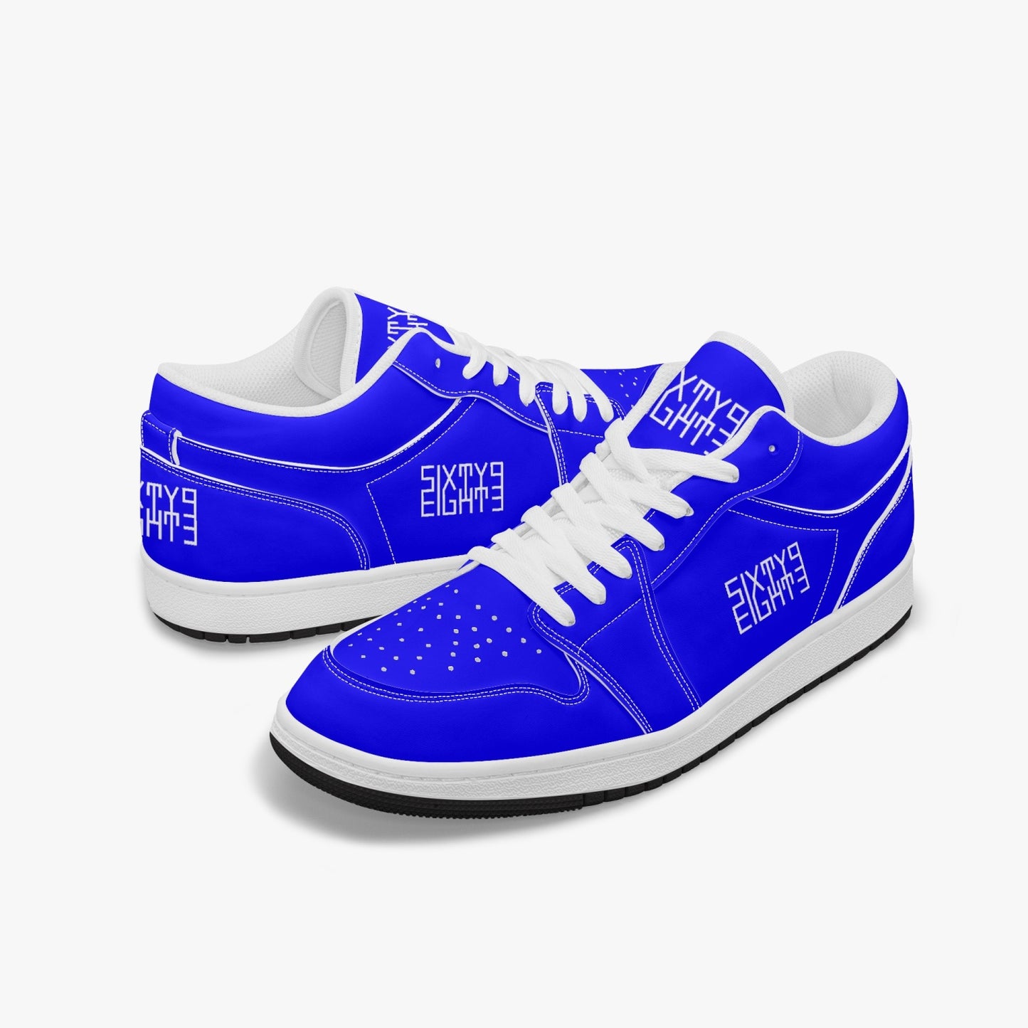 Sixty Eight 93 Logo White Blue SENTLT1 Shoes