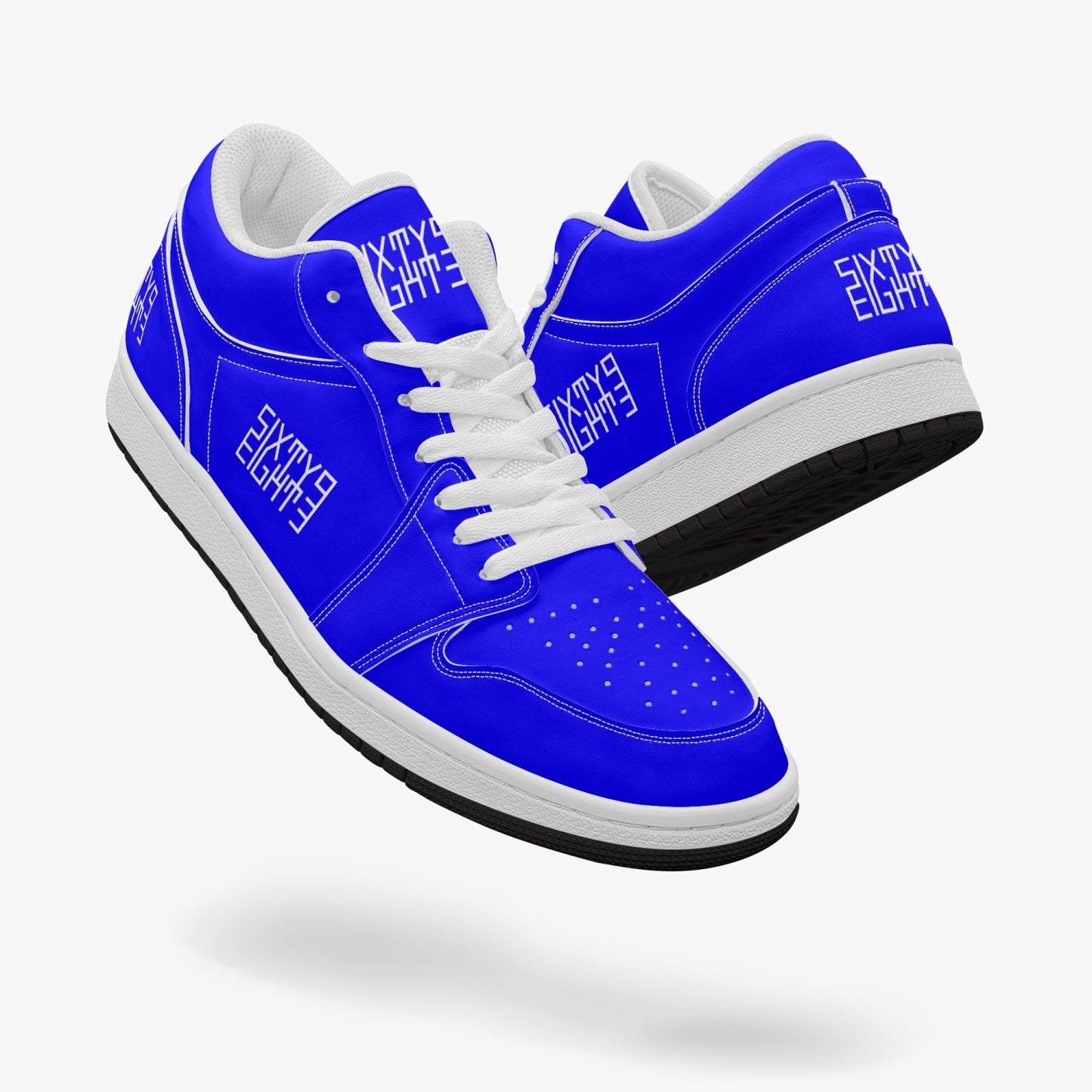 Sixty Eight 93 Logo White Blue SENTLT1 Shoes