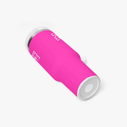 Sixty Eight 93 Logo White Fuchsia 40oz Hydrator Tumbler Cup