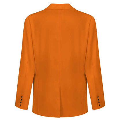 Sixty Eight 93 Men's Dark Orange Notched Blazer