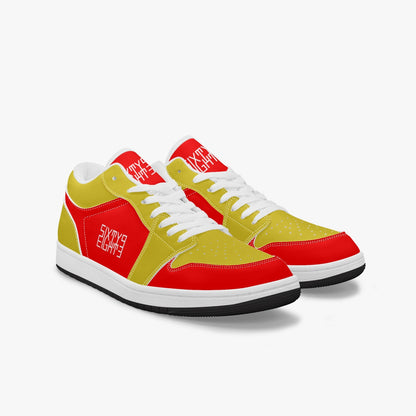 Sixty Eight 93 Logo White Red & Gold SENTLT1 Shoes
