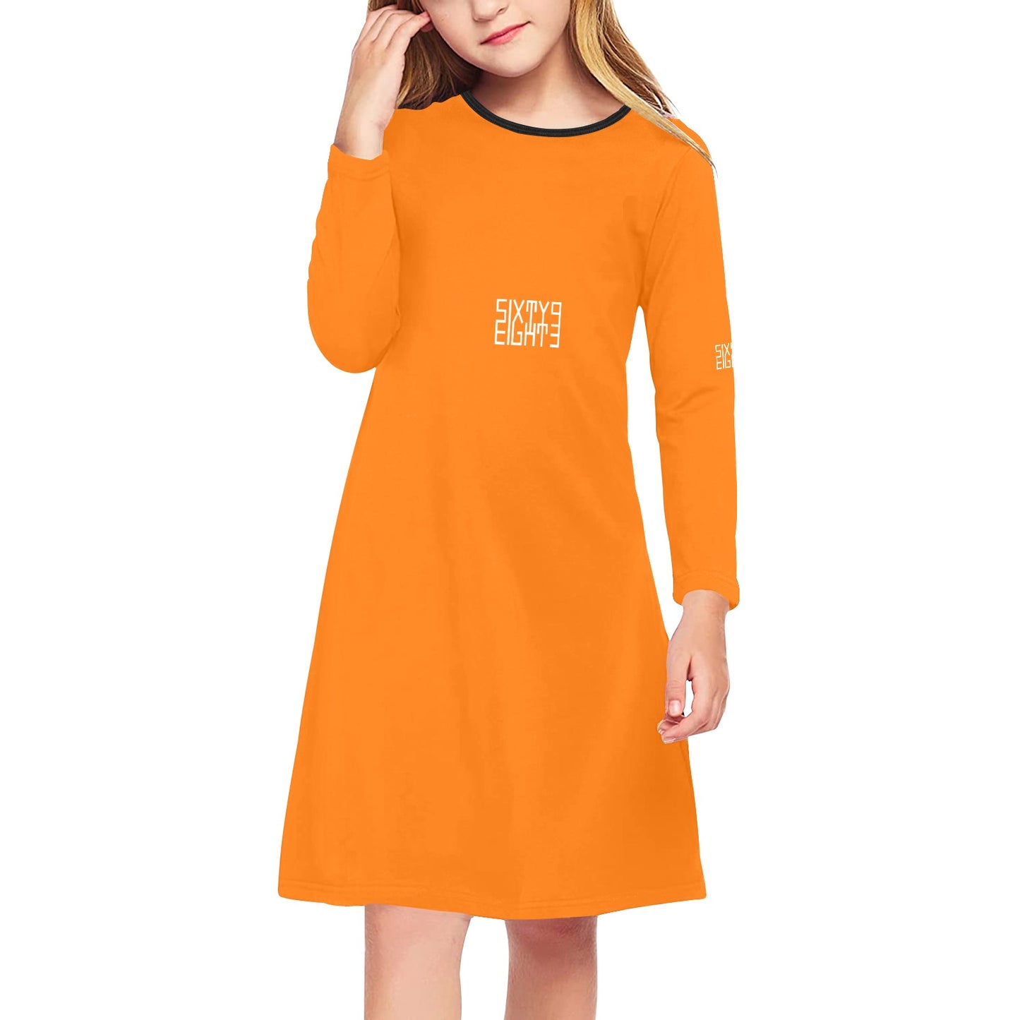 Sixty Eight 93 Girls' Long Sleeve Dress