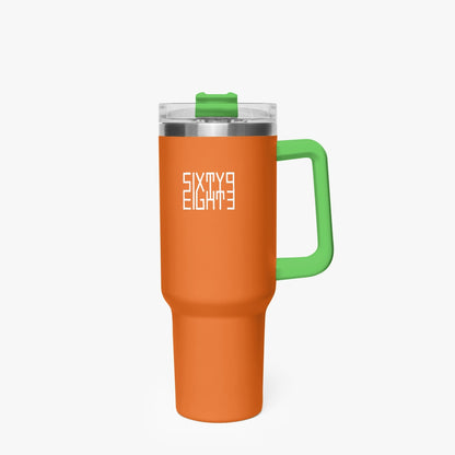 Sixty Eight 93 Logo White Netherland Orange 40oz Hydrator Tumbler Cup