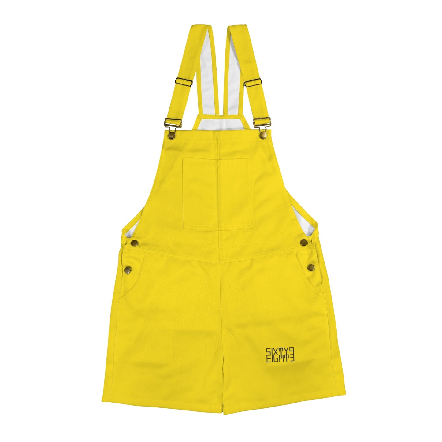 Sixty Eight 93 Logo Black Lemonade Overalls
