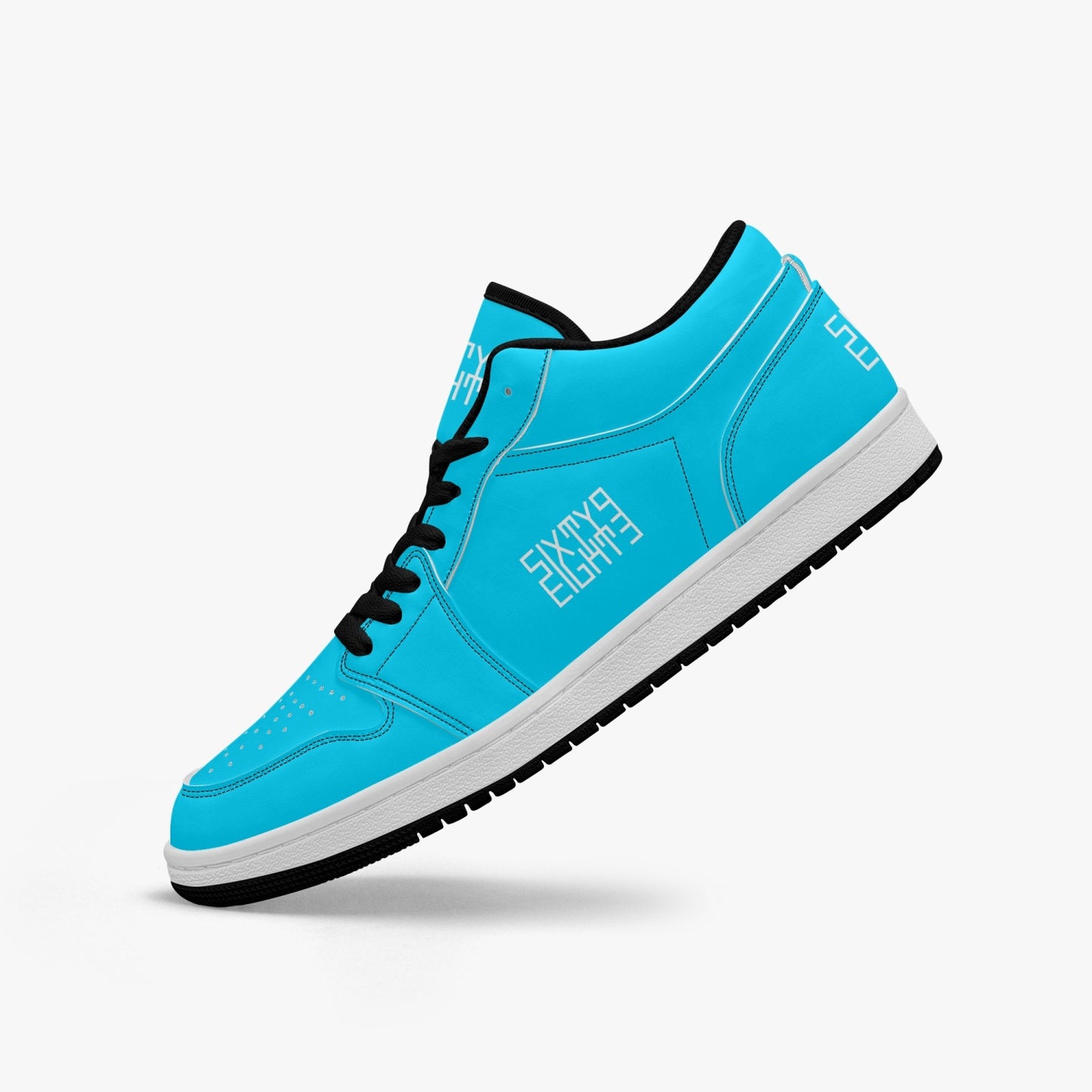 Sixty Eight 93 Logo White Aqua Blue SENTLT1 Shoes