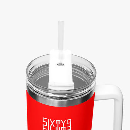 Sixty Eight 93 Logo White Red 40oz Hydrator Tumbler Cup