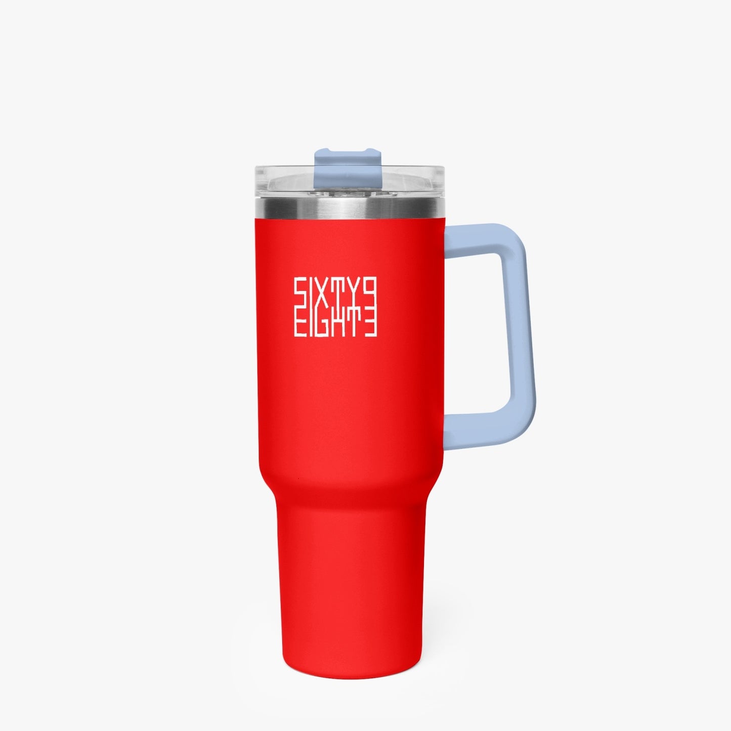 Sixty Eight 93 Logo White Red 40oz Hydrator Tumbler Cup