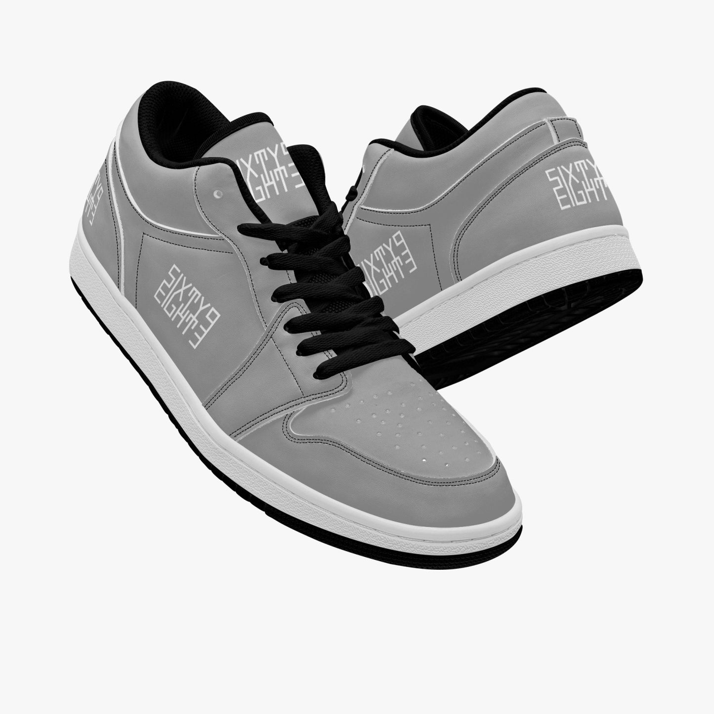 Sixty Eight 93 Logo White Grey SENTLT1 Shoes