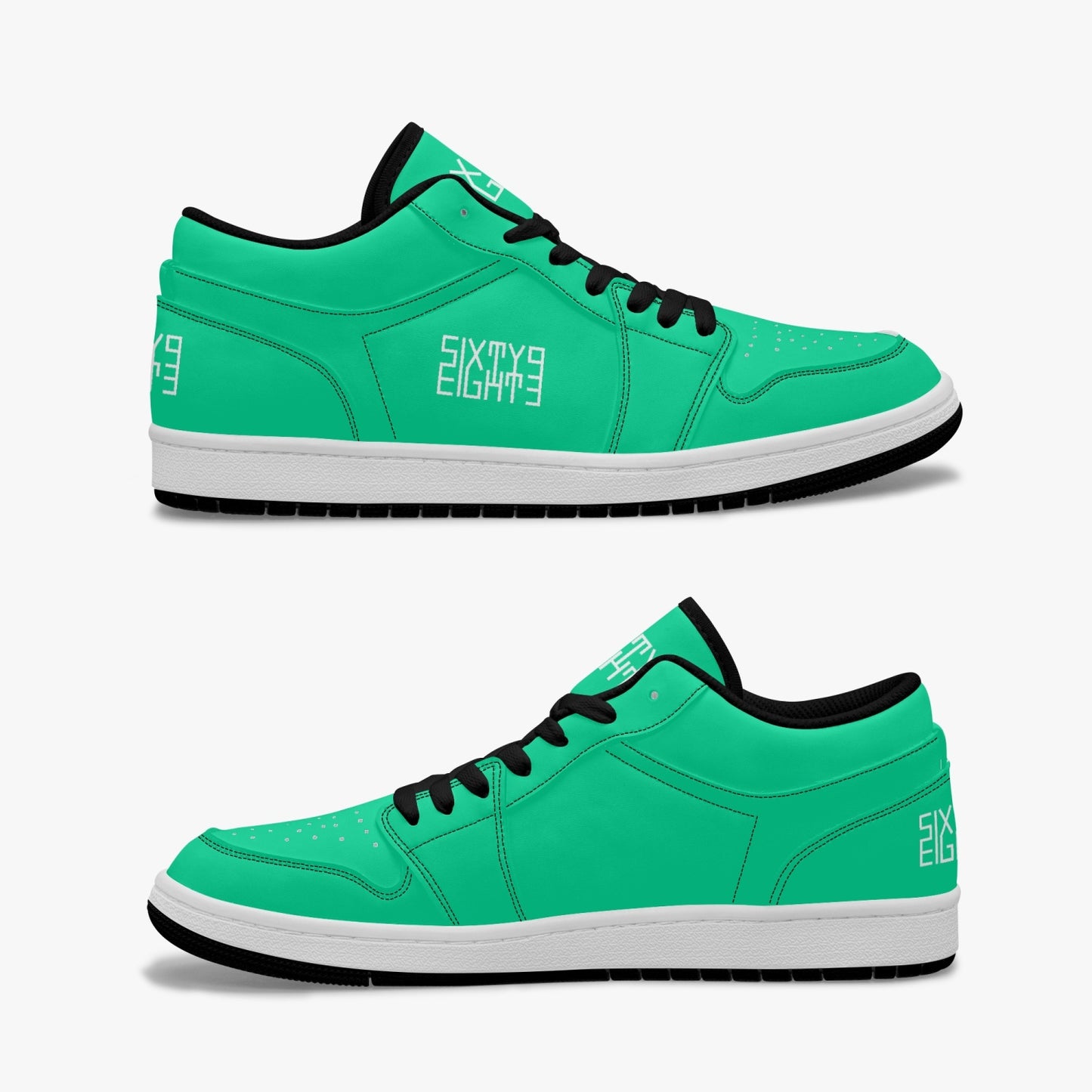 Sixty Eight 93 Logo White Sea Green SENTLT1 Shoes
