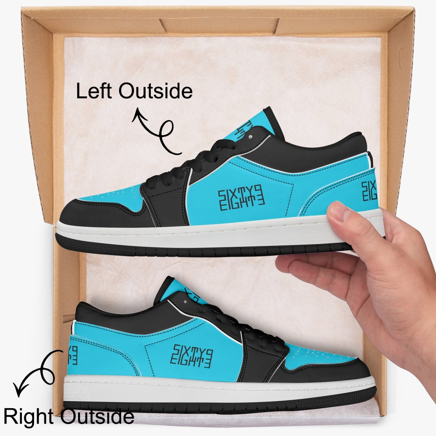 Sixty Eight 93 Logo Black BAB SENTLT1 Shoes