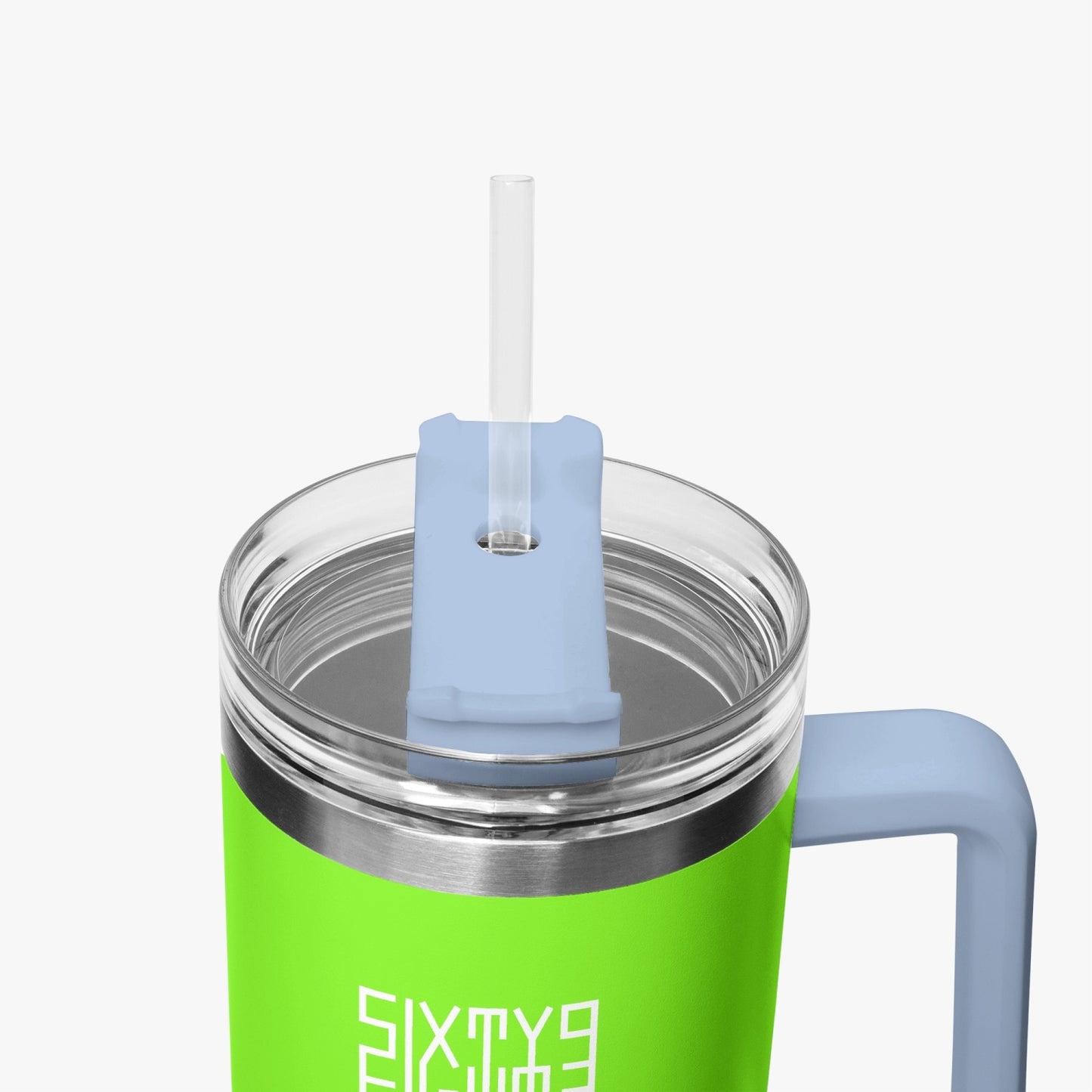 Sixty Eight 93 Logo White Lime Green 40oz Hydrator Tumbler Cup