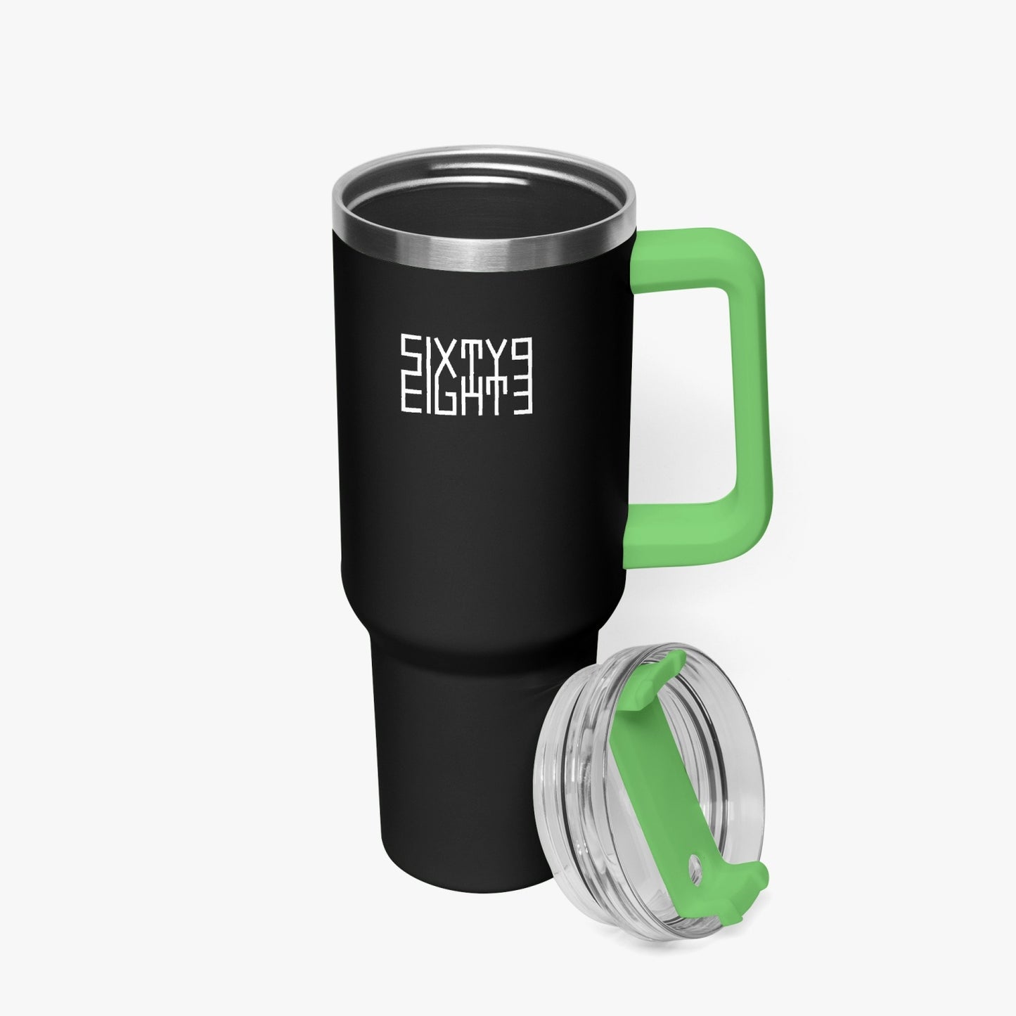 Sixty Eight 93 Logo White Black 40oz Hydrator Tumbler Cup