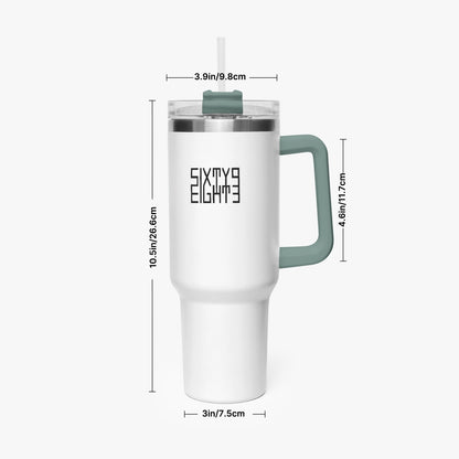 Sixty Eight 93 Logo Black White 40oz Hydrator Tumbler Cup