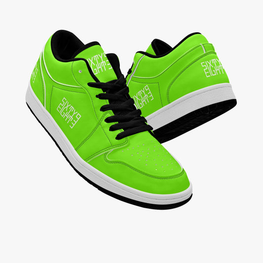 Sixty Eight 93 Logo White Lime Green SENTLT1 Shoes