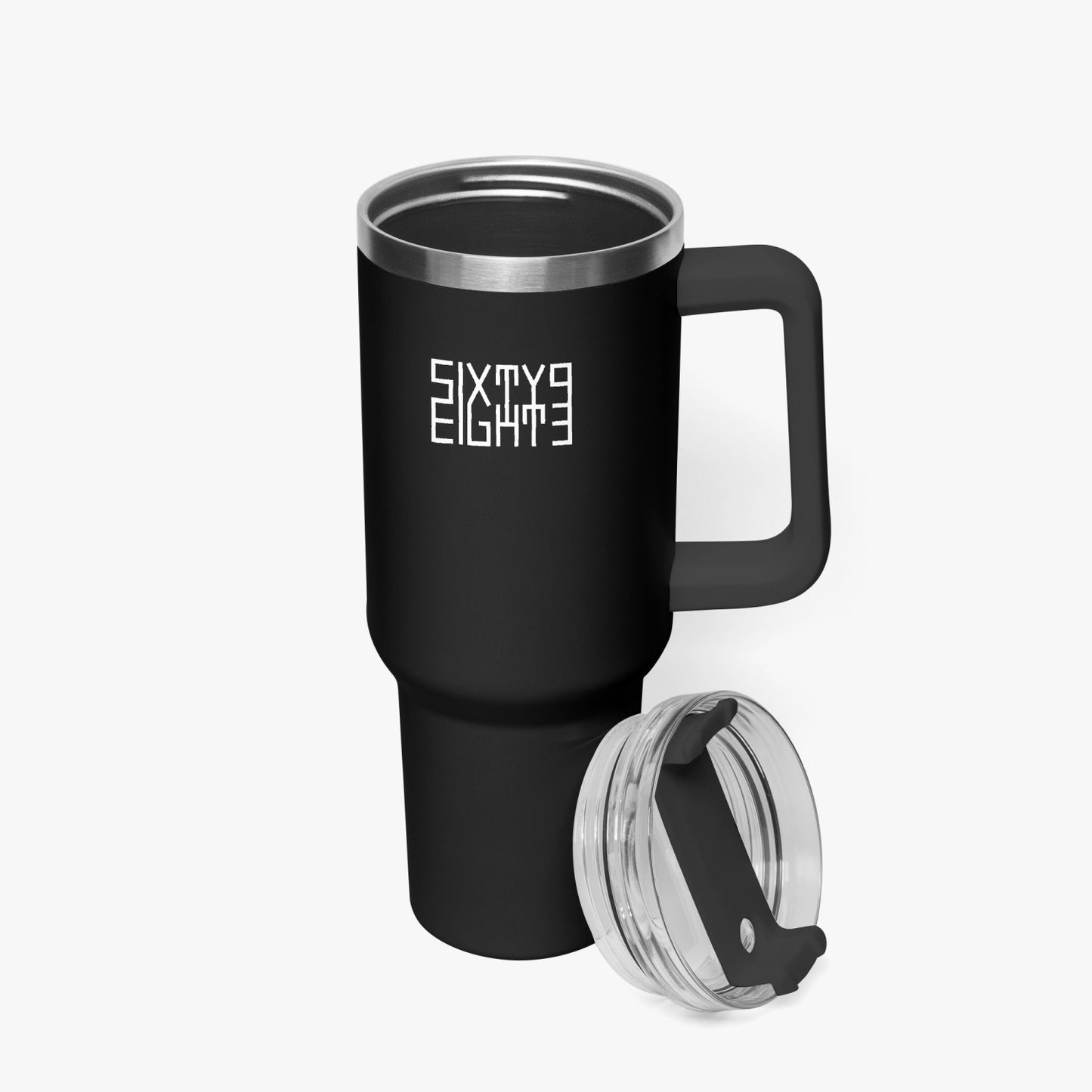 Sixty Eight 93 Logo White Black 40oz Hydrator Tumbler Cup