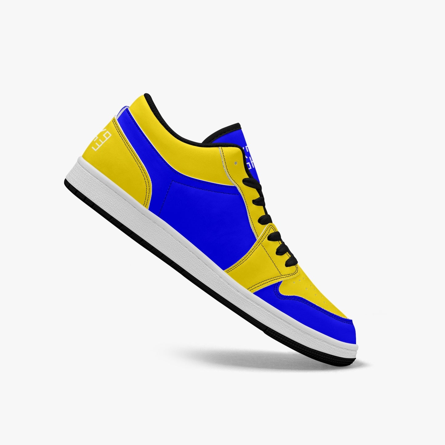 Sixty Eight 93 Logo White Blue & Yellow SENTLT1 Shoes