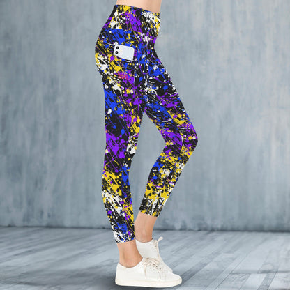 Drip #1 High Waist Pockets Leggings