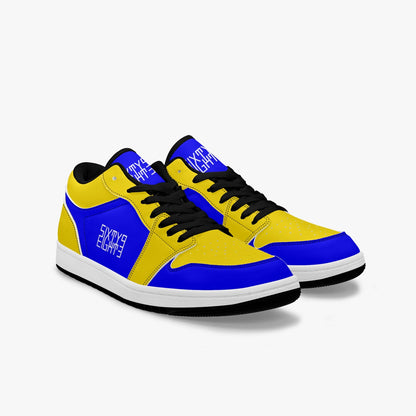 Sixty Eight 93 Logo White Blue & Yellow SENTLT1 Shoes