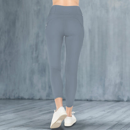 Slate Grey High Waist Pockets Leggings