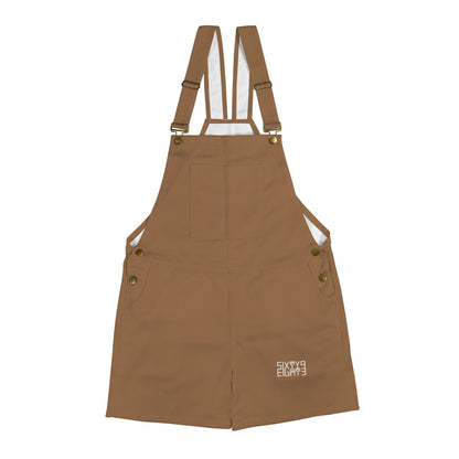 Sixty Eight 93 Logo White Chocolate Brown Overalls