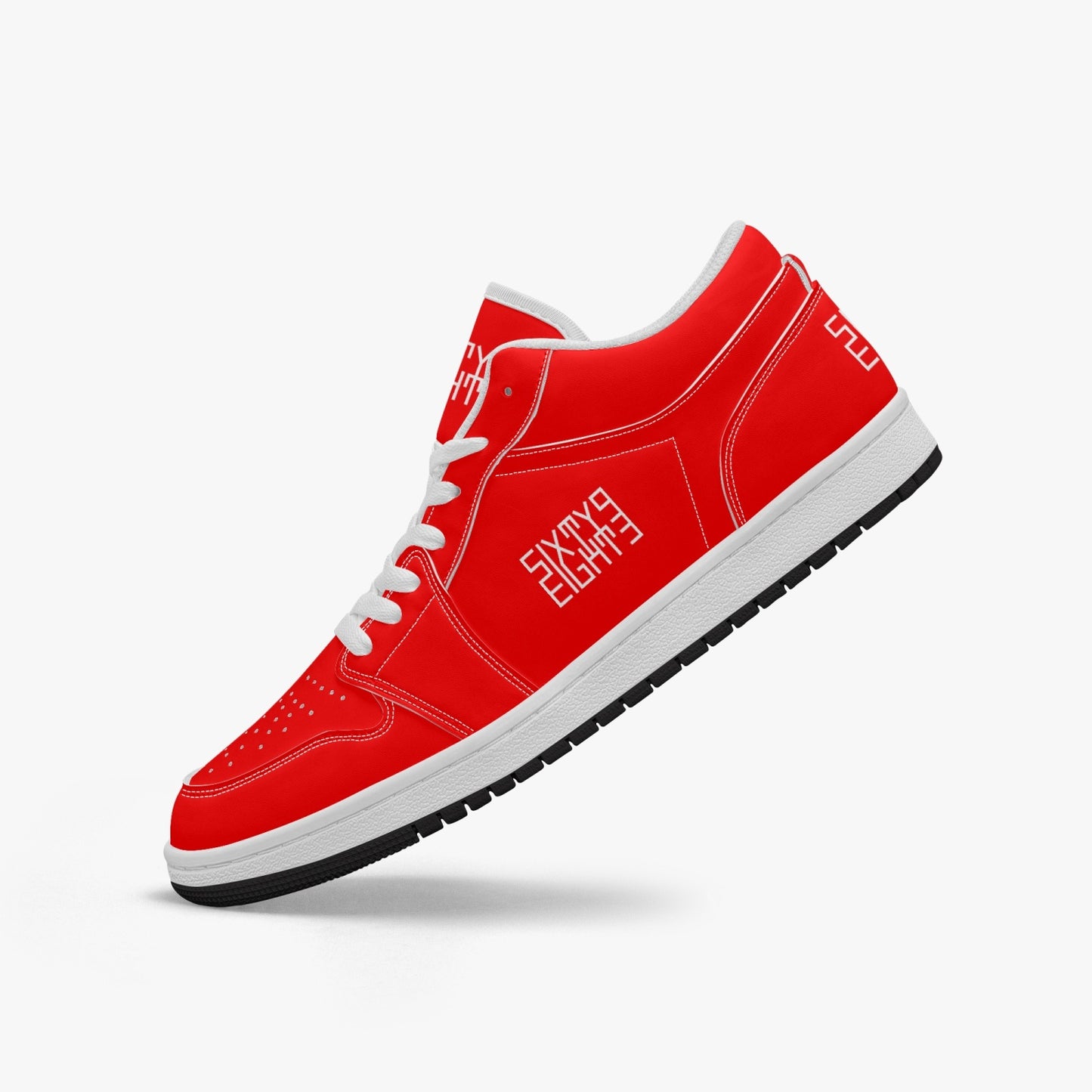 Sixty Eight 93 Logo White Red SENTLT1 Shoes