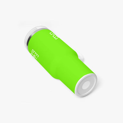 Sixty Eight 93 Logo White Lime Green 40oz Hydrator Tumbler Cup