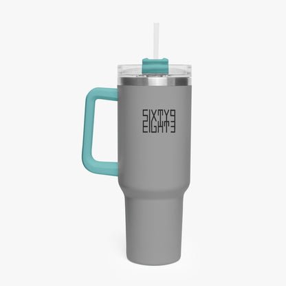 Sixty Eight 93 Logo Black Grey 40oz Hydrator Tumbler Cup