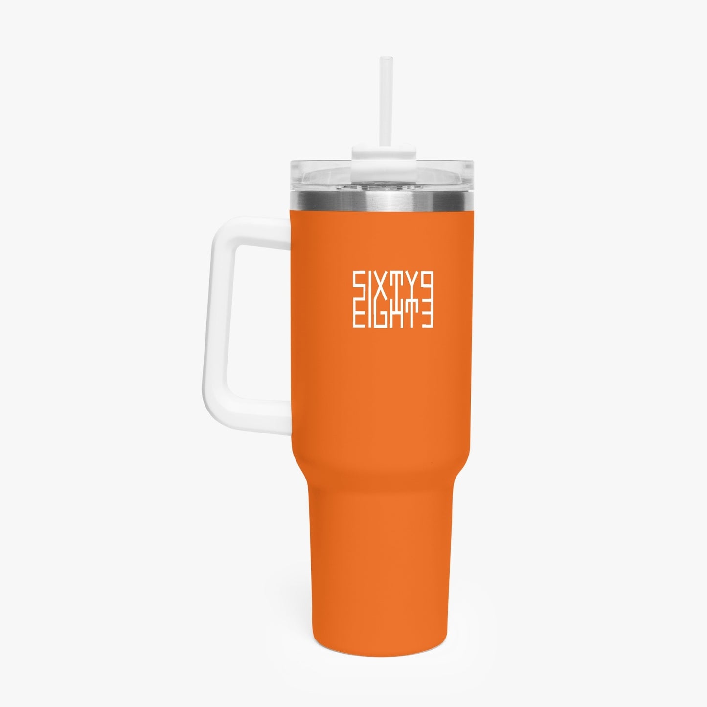 Sixty Eight 93 Logo White Netherland Orange 40oz Hydrator Tumbler Cup